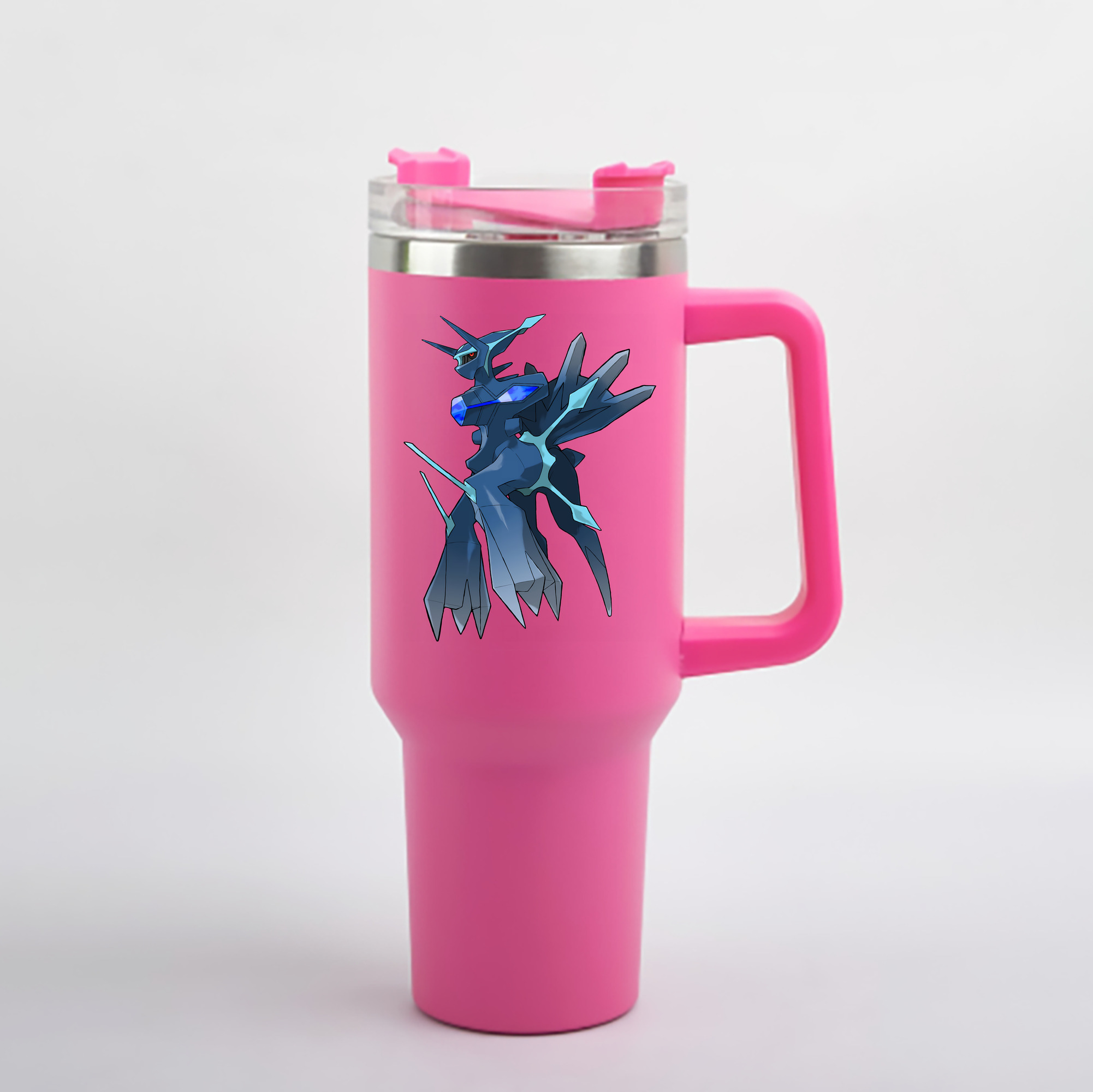 （画像用） ポケットモンスター Pokémon 1200mL車用タンブラー - クリスタルステッカー（プラスチックストロー付き）